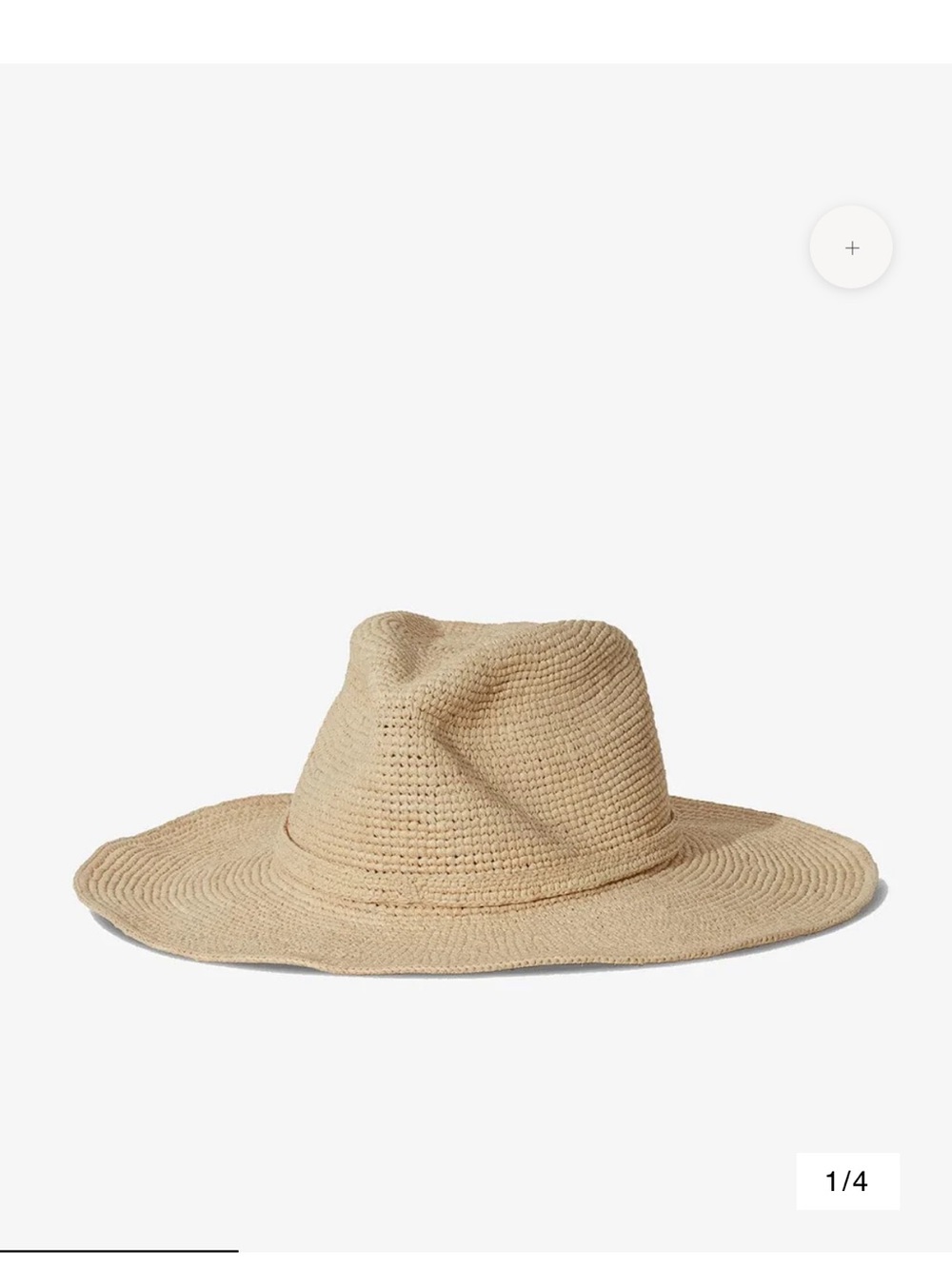 Janessa Leone Natural Straw Fedora Sun Hat